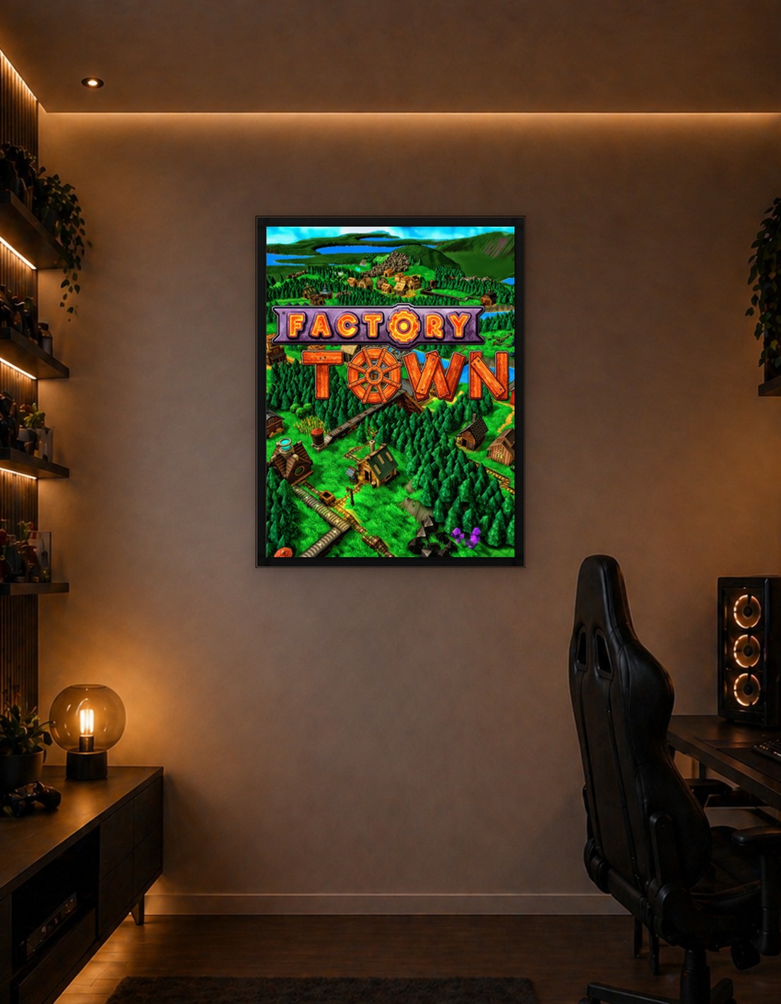 Factory Town Game Art