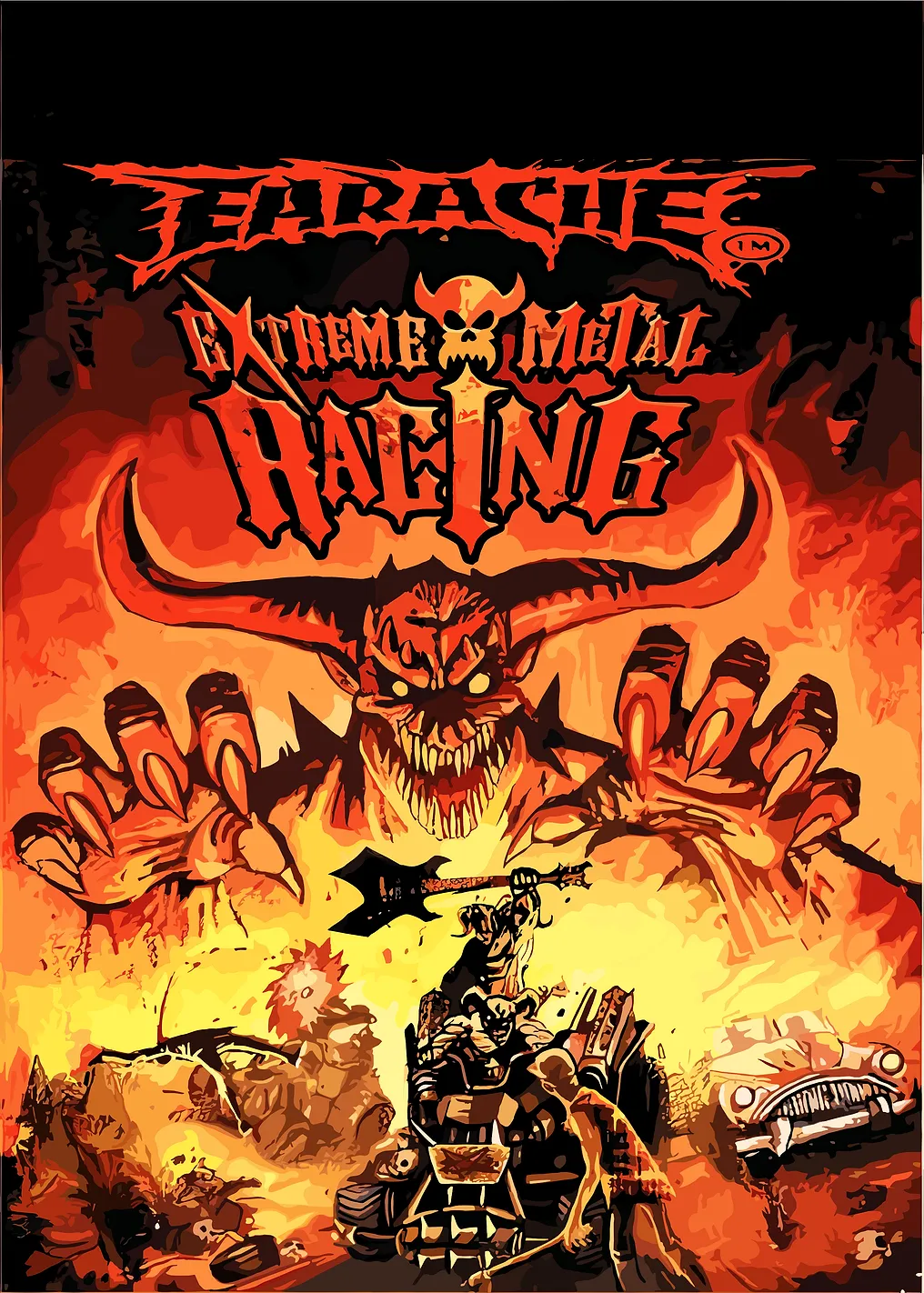 Extreme Metal Racing Game Art