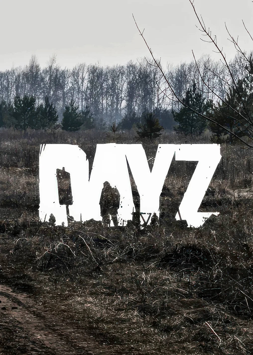 DayZ Game Logo with Soldiers