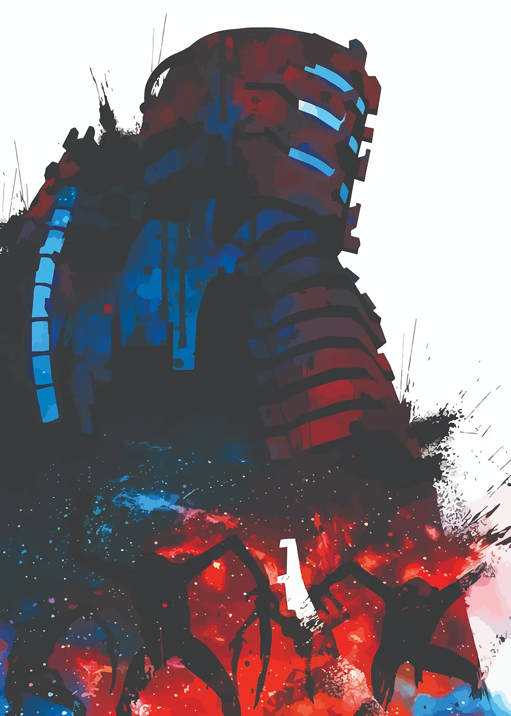 Dead Space Isaac Clarke and Necromorphs