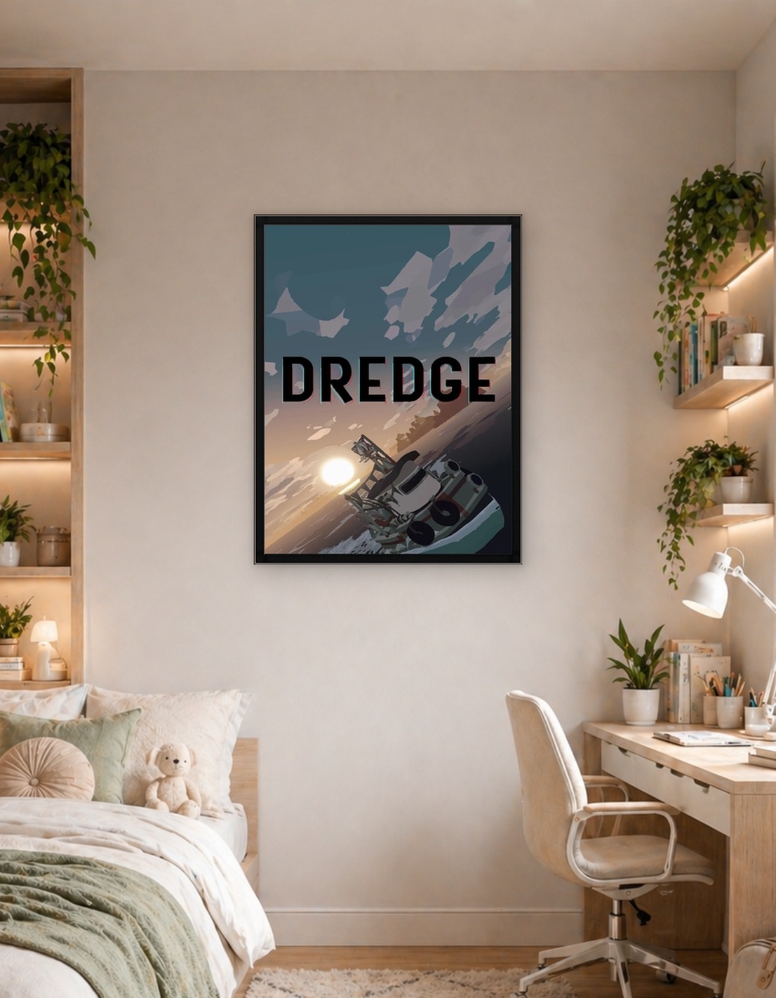 Dredge Game Title and Boat