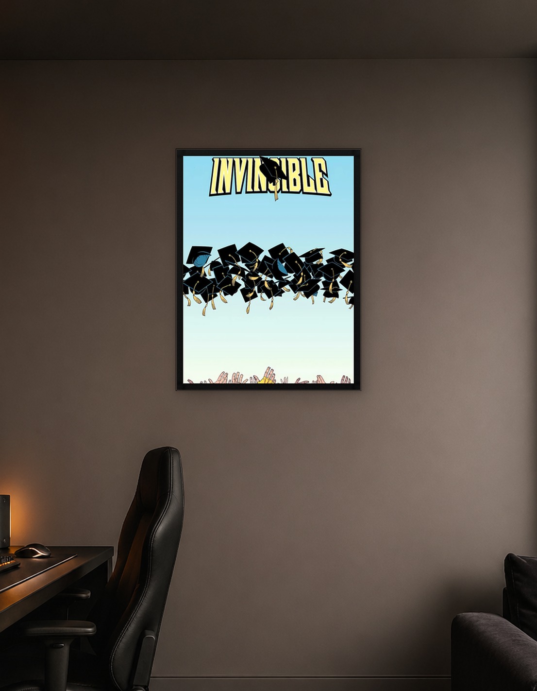 Invincible Comic Graduation Caps Toss