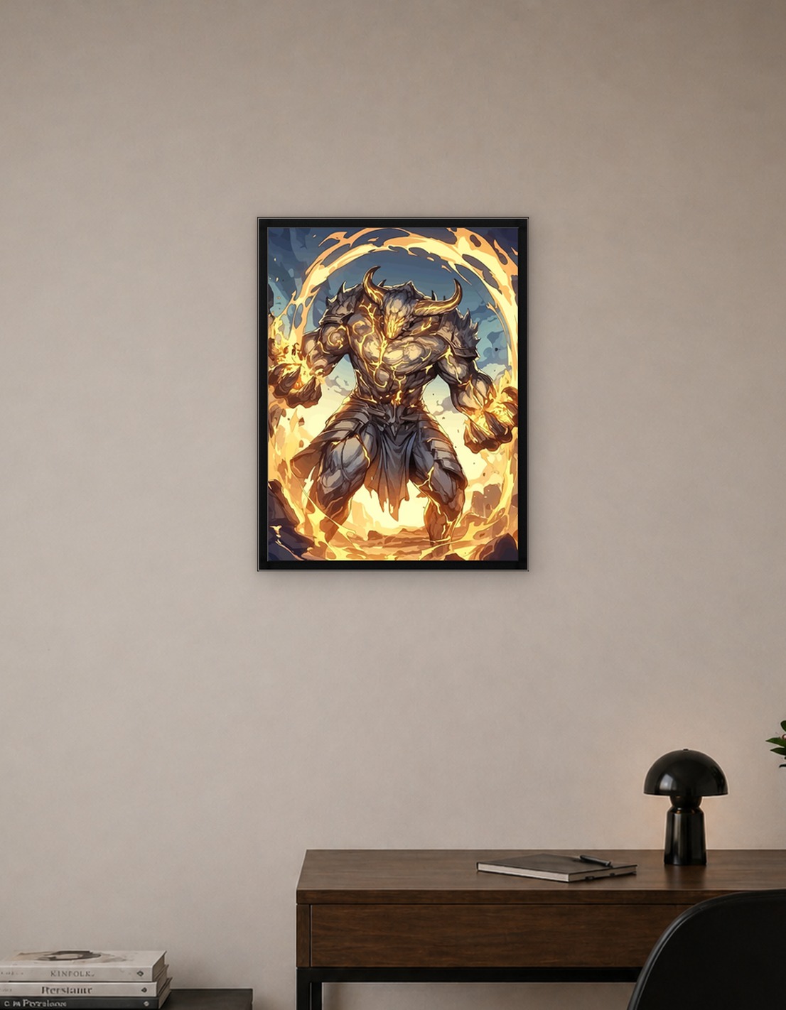 Fiery Minotaur Warrior
