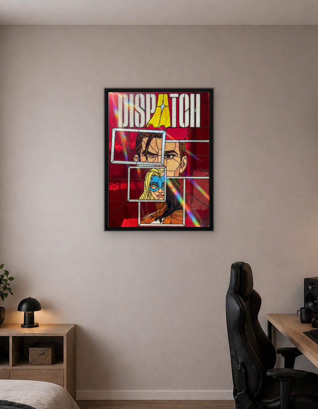 Dispatch Stained Glass Art