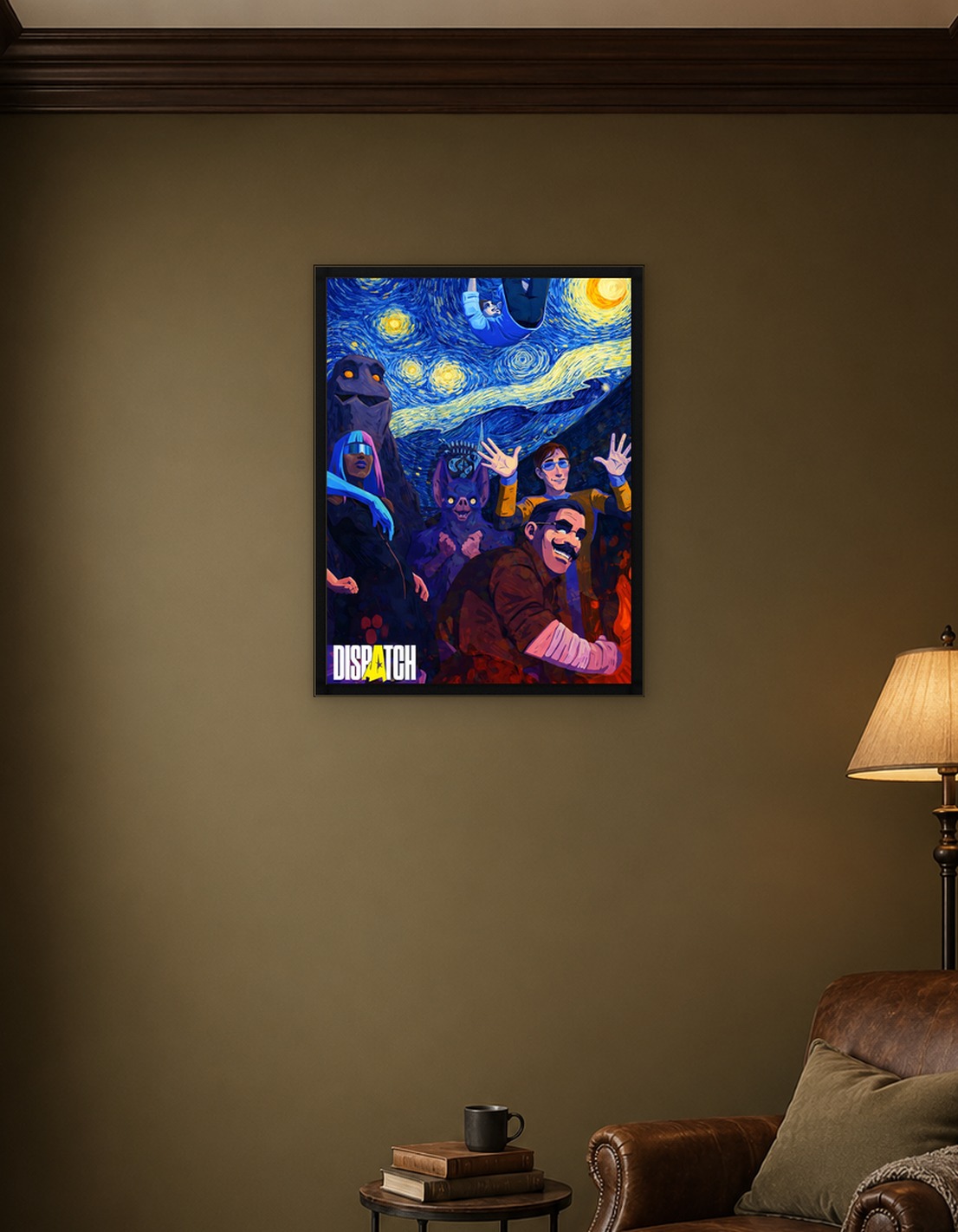 Dispatch Characters in Starry Night Style