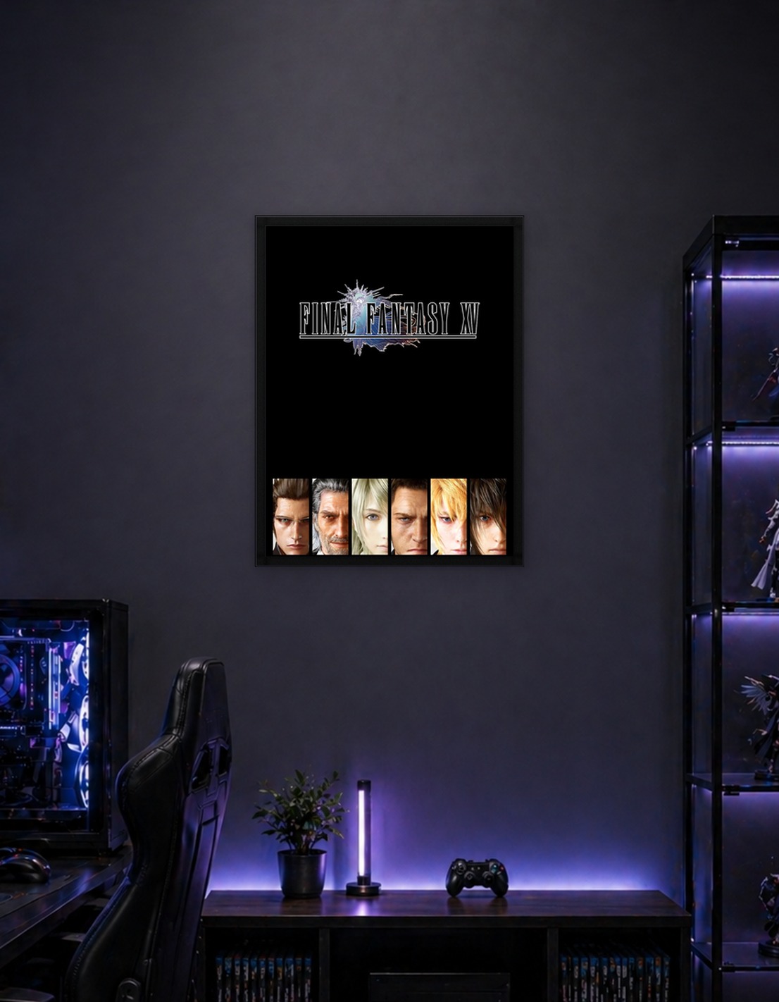 Final Fantasy XV Characters and Logo