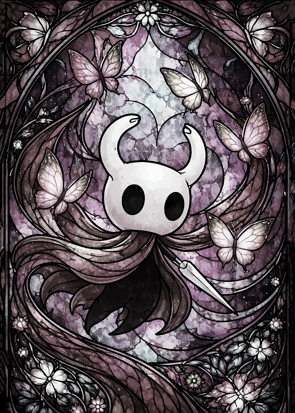 Hollow Knight Stained Glass Art - 10019268