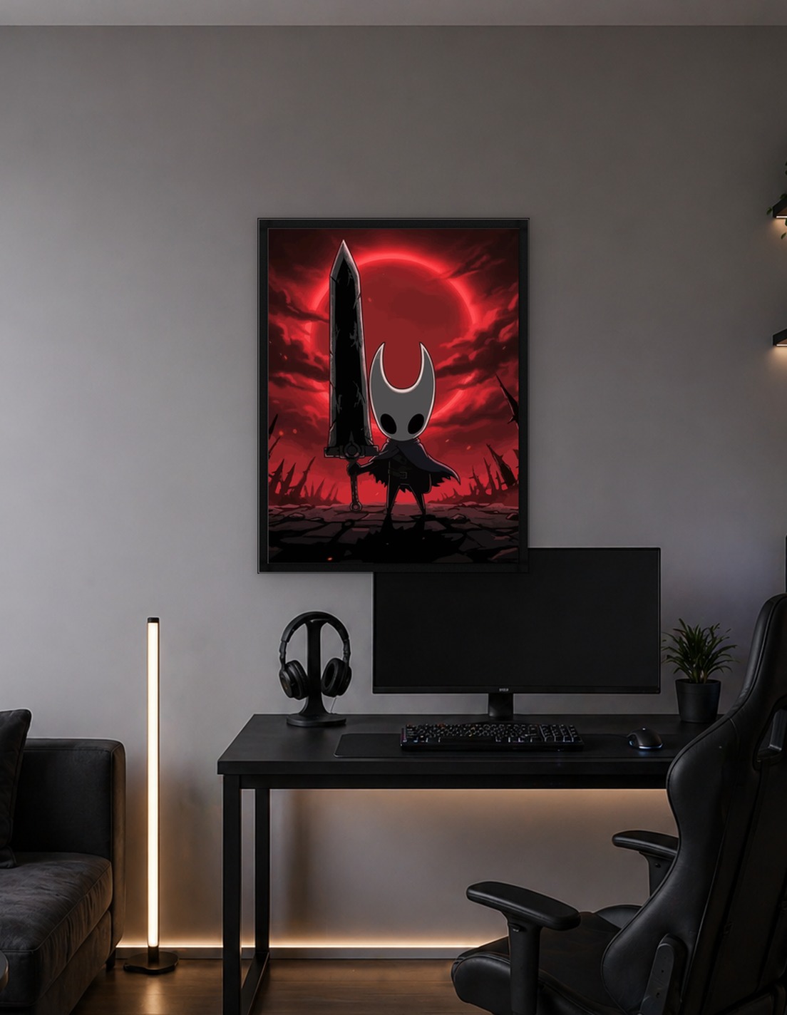Hollow Knight Character with Greatsword
