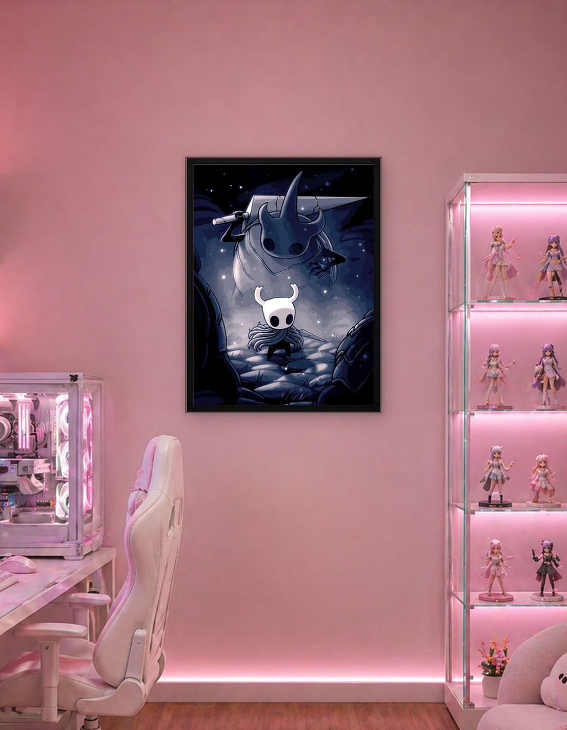 Hollow Knight Characters in Dark Forest