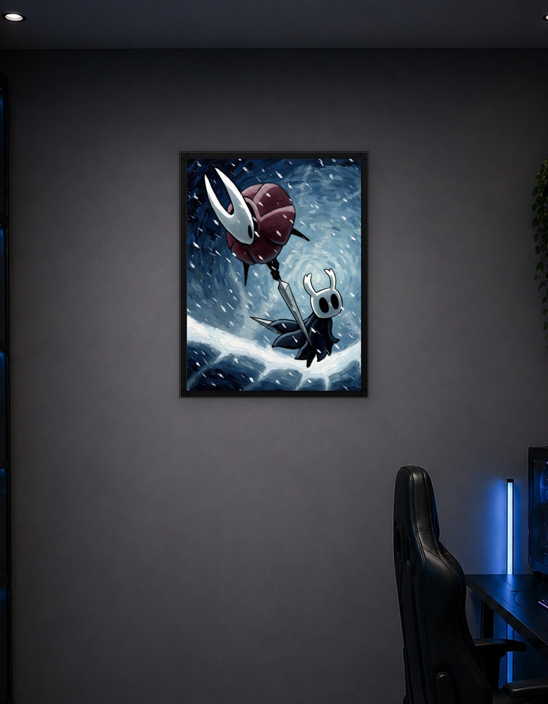 Hollow Knight Characters in Snow