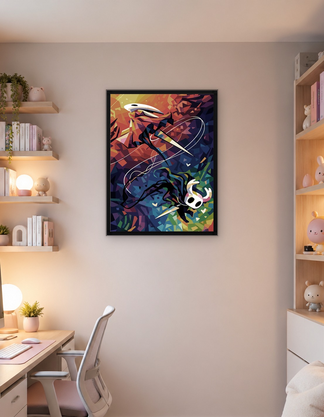 Hollow Knight Characters in Pop Art Style