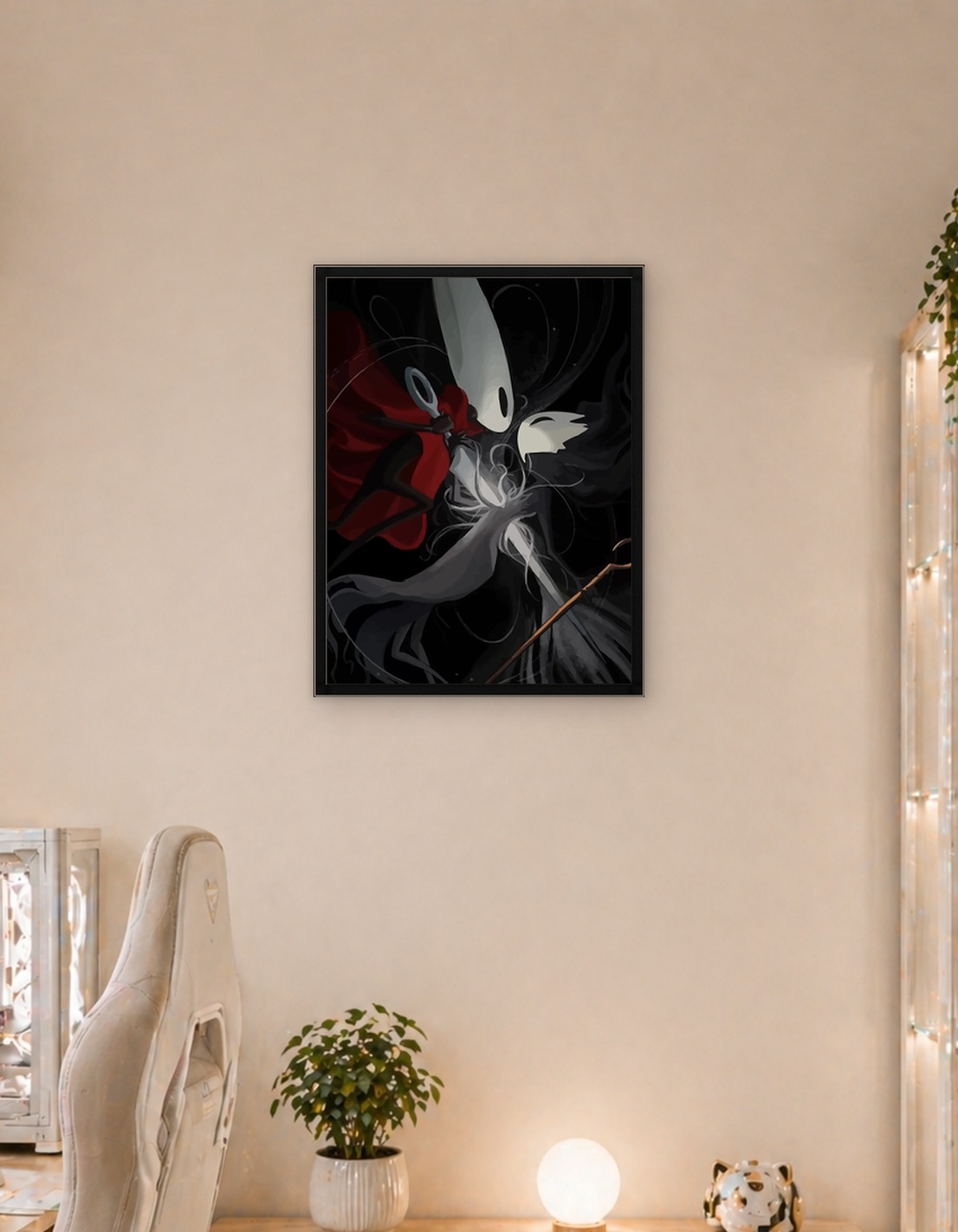 Hollow Knight Characters in Dark Art