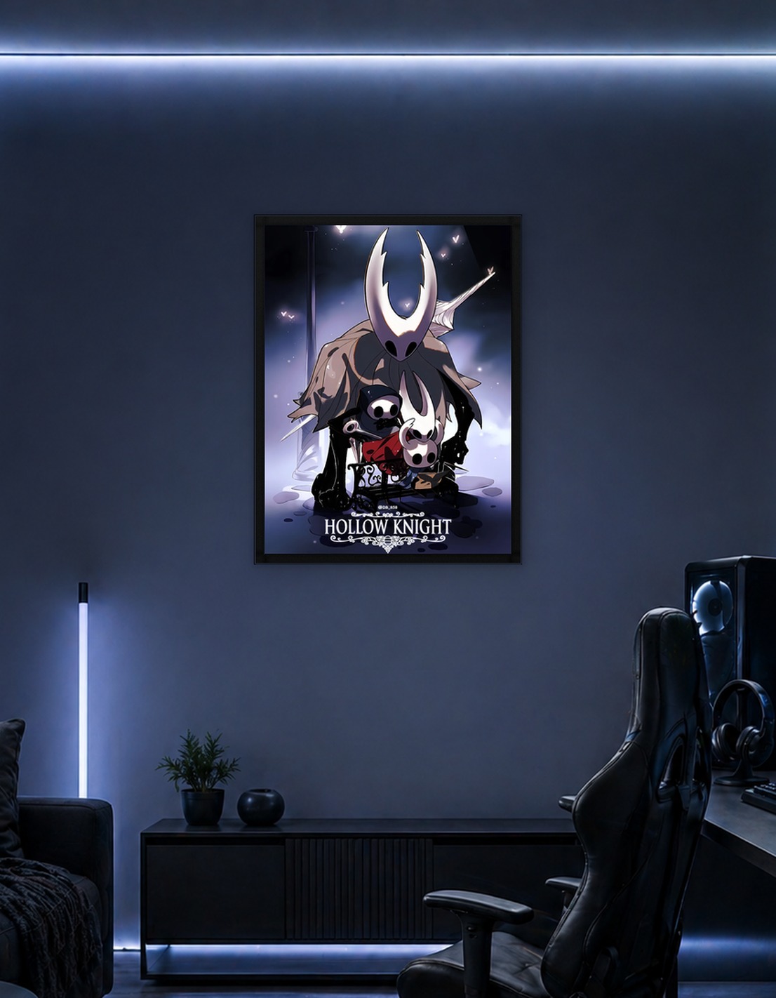Hollow Knight Characters on Bench