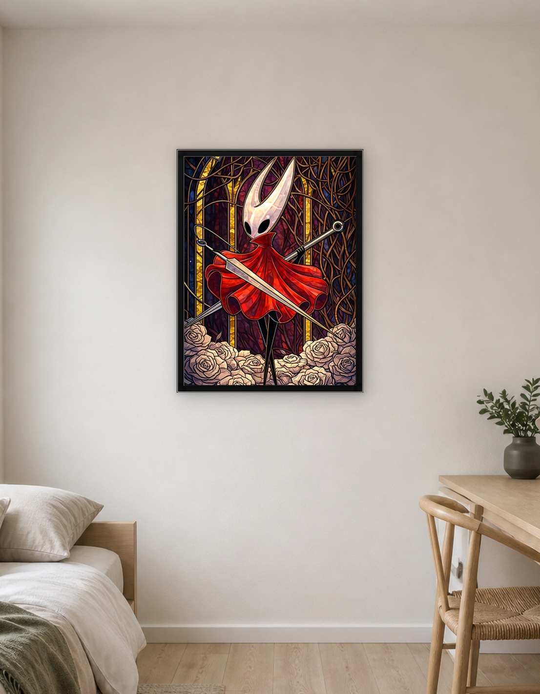 Hollow Knight Hornet Stained Glass