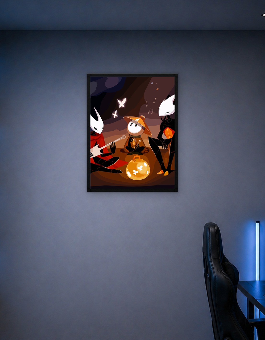 Hollow Knight characters playing music