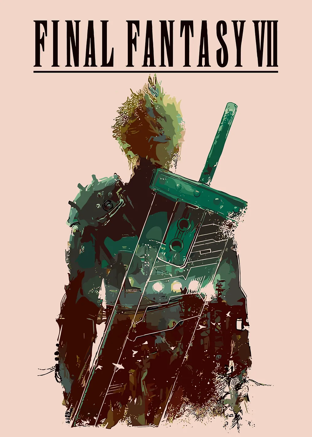 Final Fantasy VII Cloud Strife Poster - 9844169