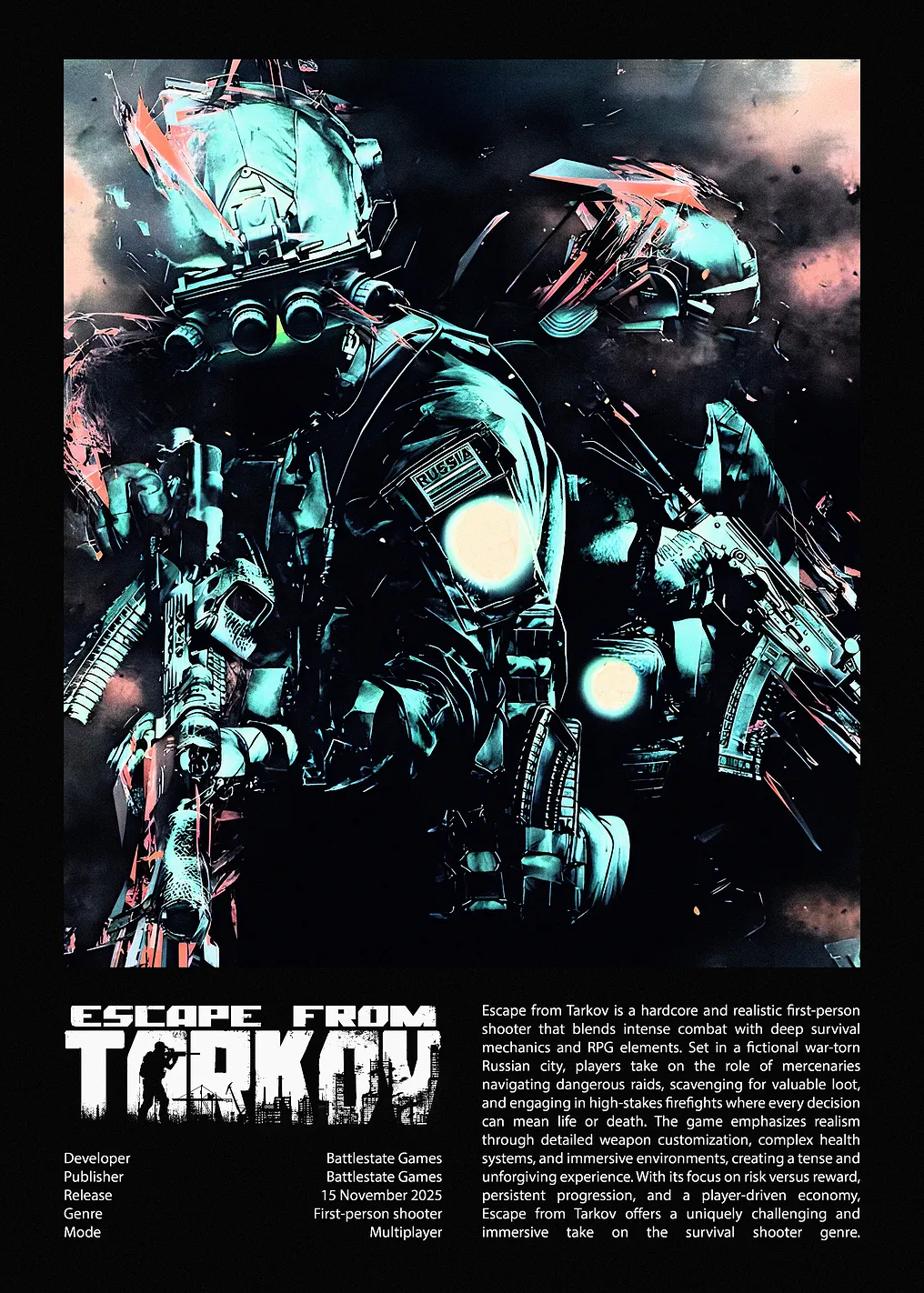 Escape from Tarkov Game Poster - 9935759