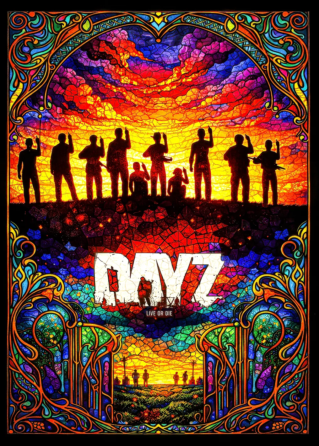 DayZ Stained Glass Poster