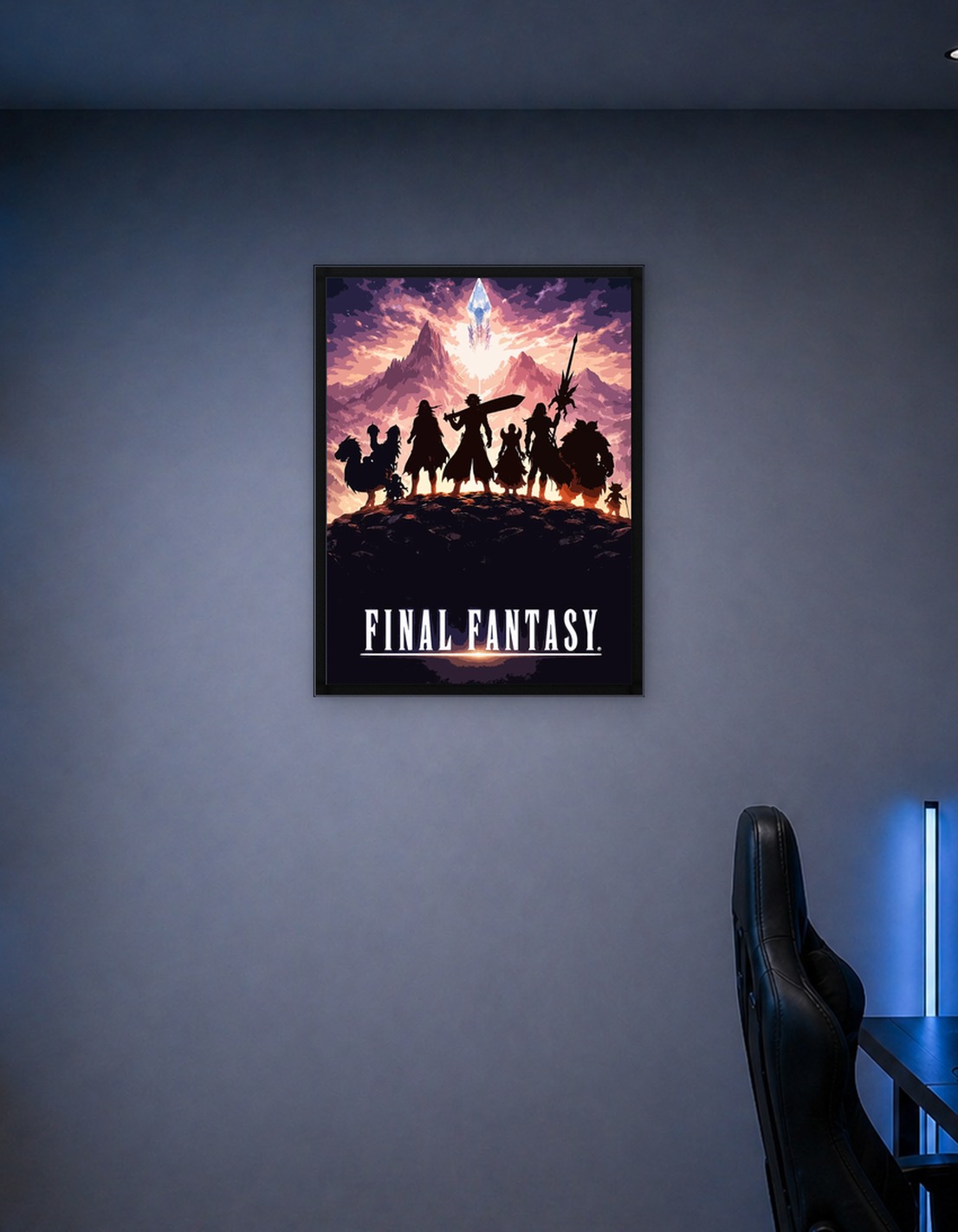 Final Fantasy Silhouette Poster