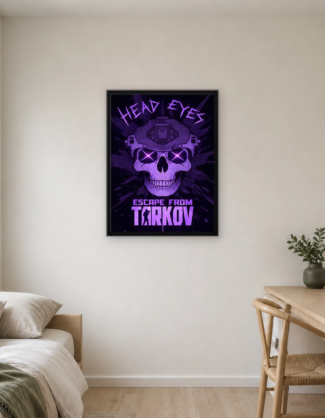 Escape From Tarkov Headshot Skull Poster