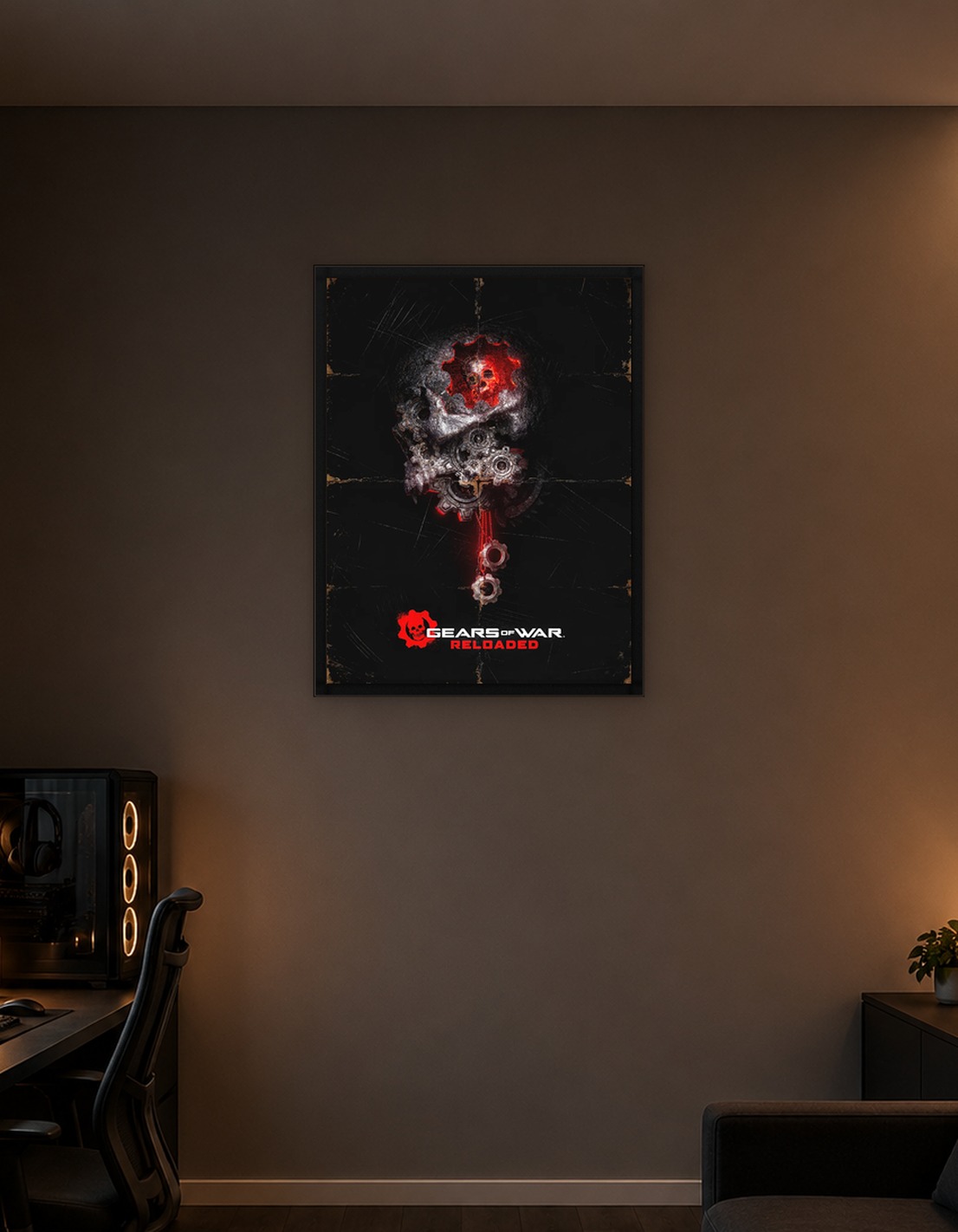 Gears of War Reloaded Skull Poster