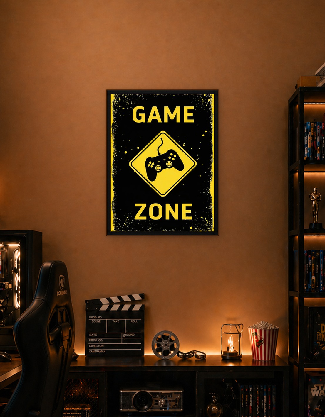 Game Zone Warning Sign