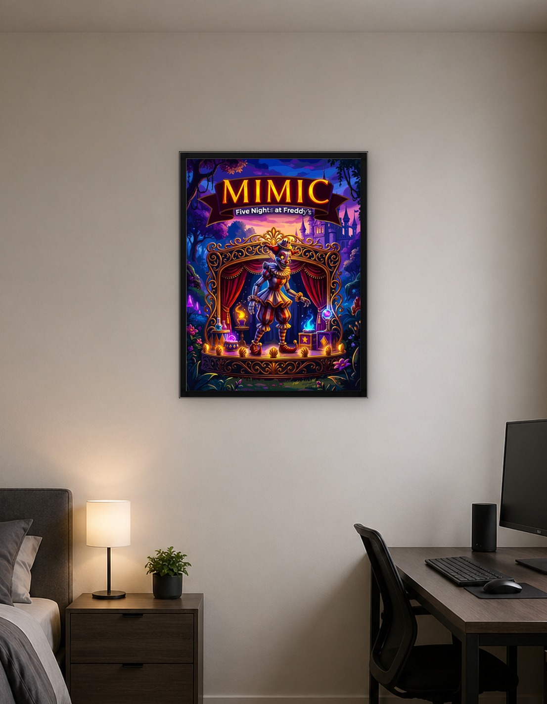 Пять ночей с Фредди Мимический постер