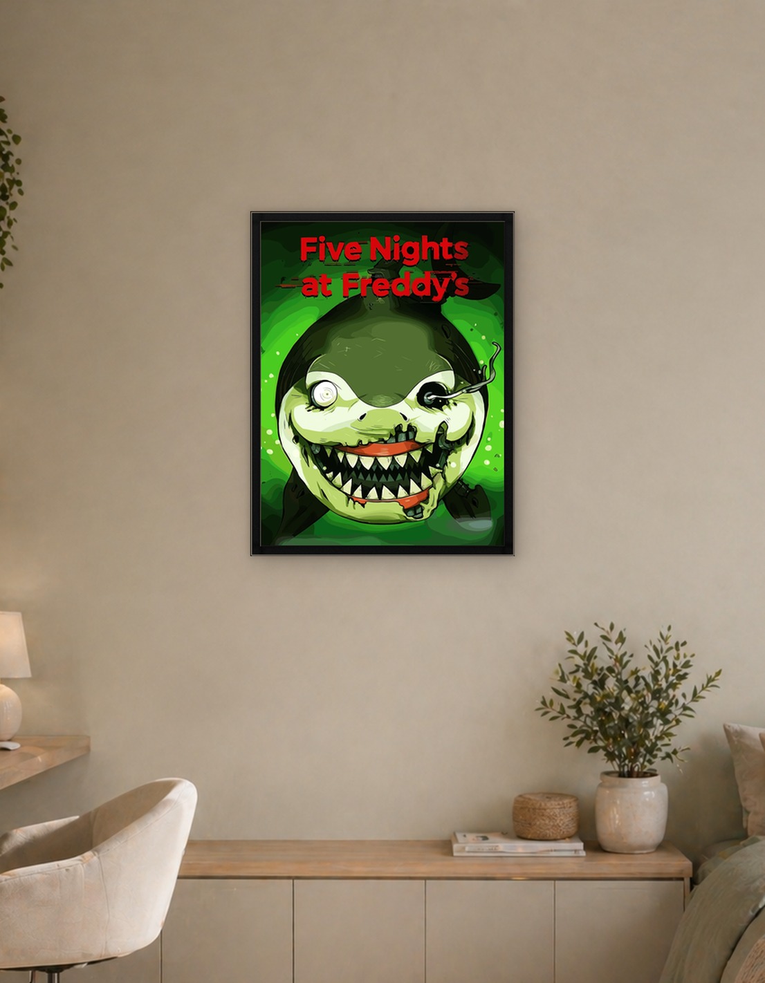 Five Nights at Freddy's Shark Poster