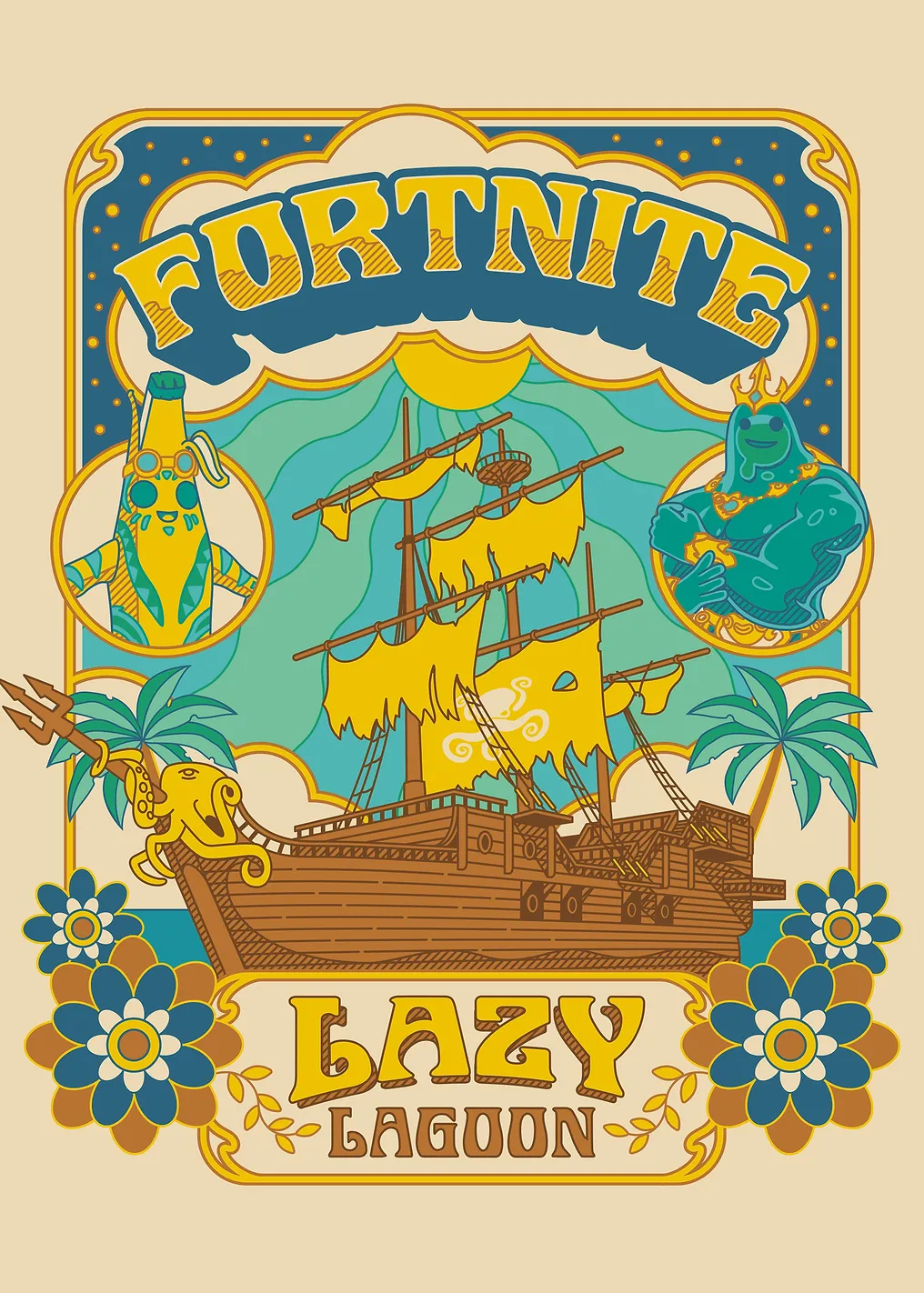 Fortnite Lazy Lagoon Retro Voyage