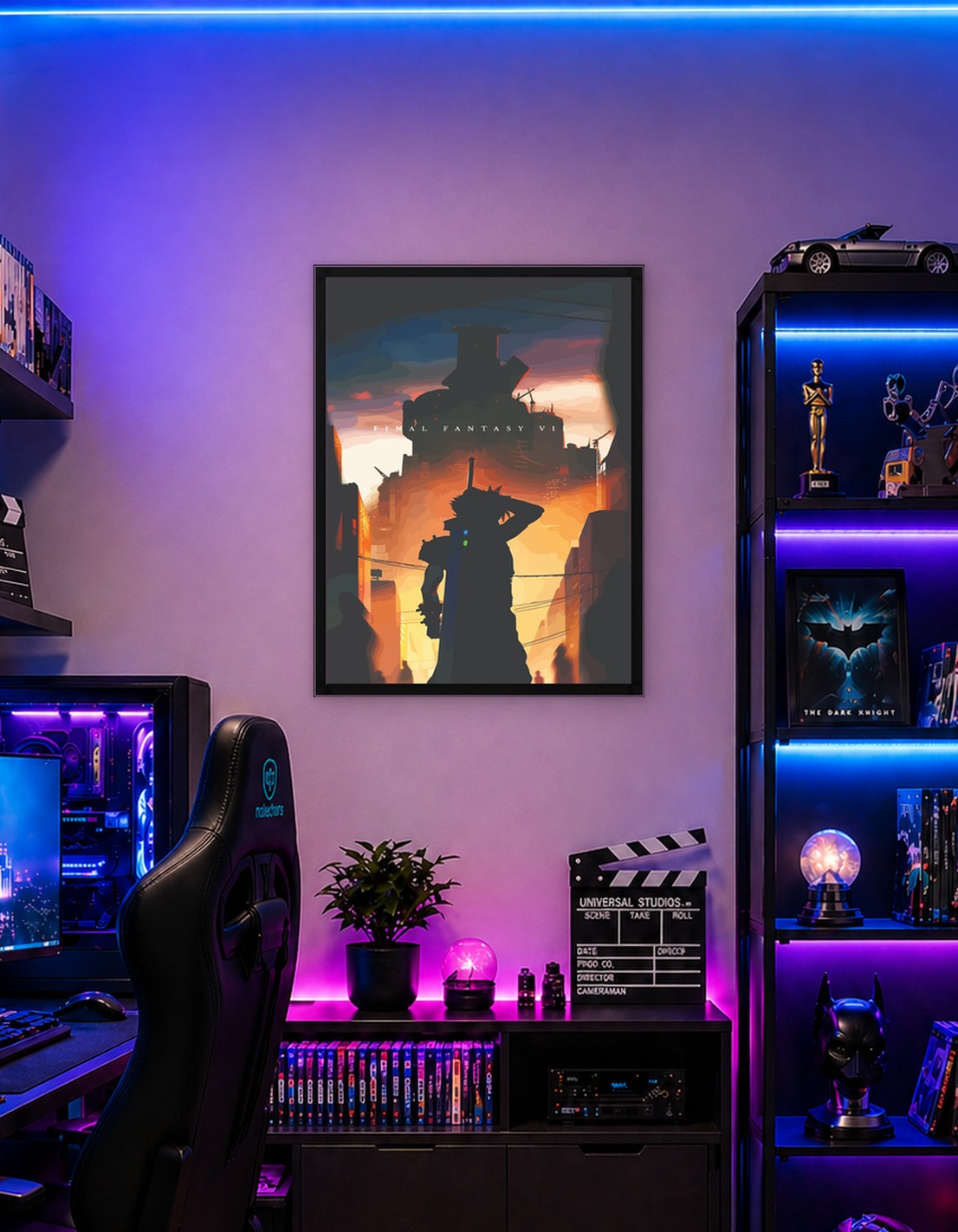 Final Fantasy VII Cityscape Silhouette