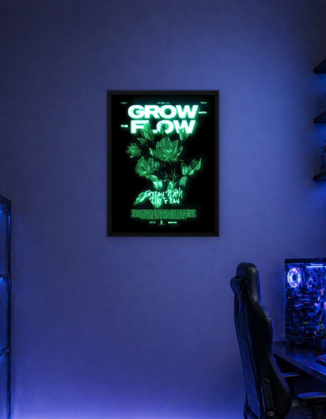 Grow Flow Text Art