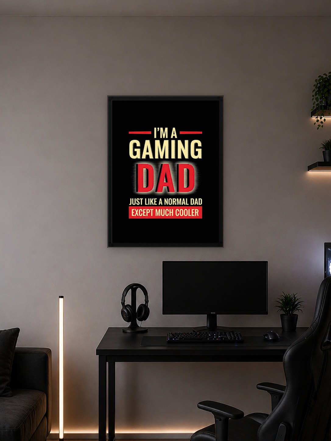Gaming Dad Text Art