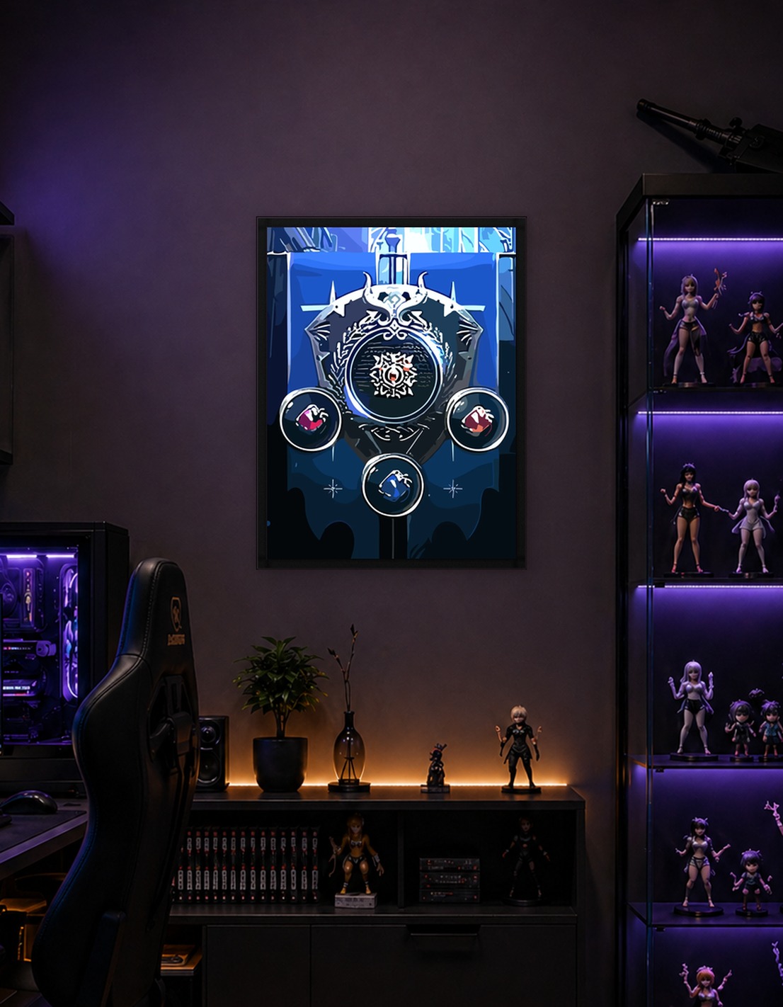 Fantasy Crest with Gems