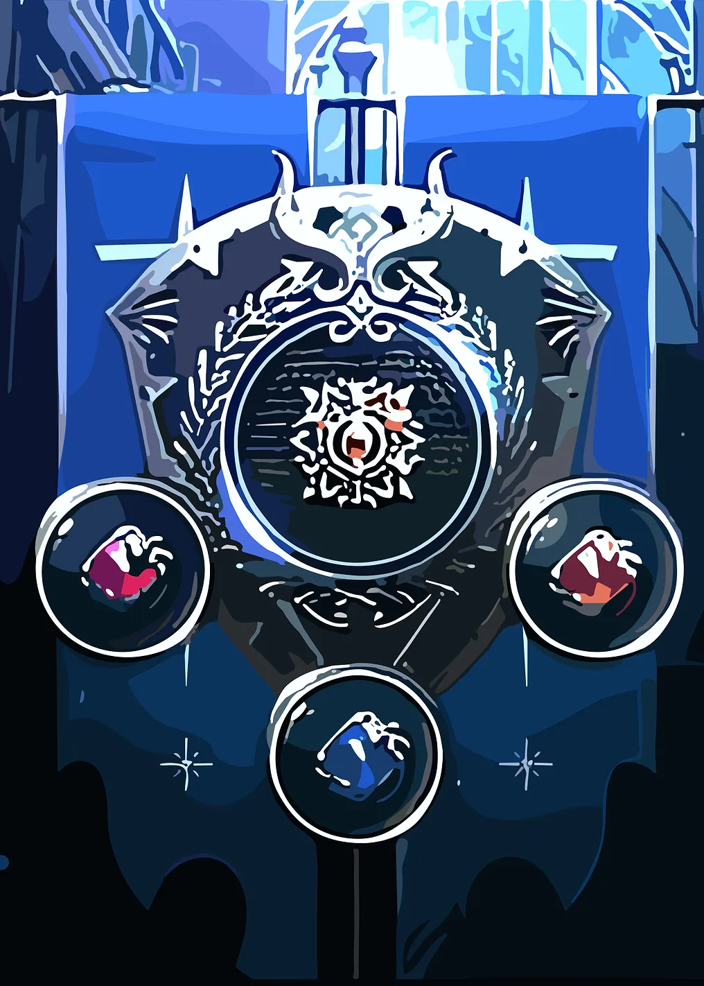Fantasy Crest with Gems