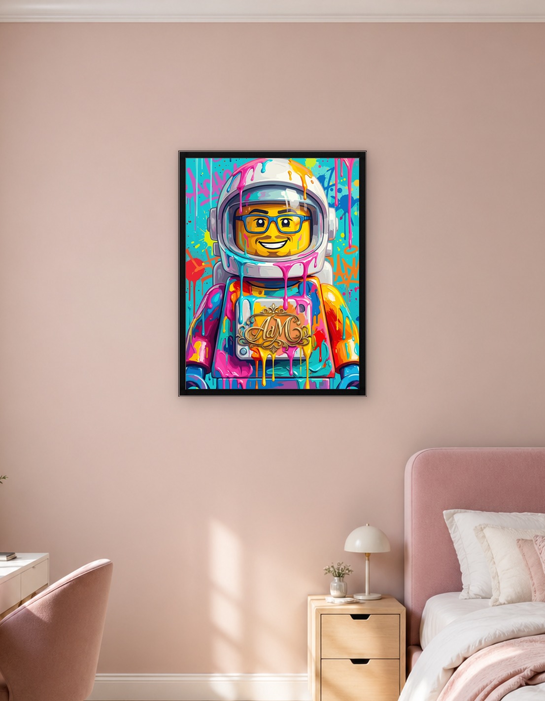 Graffiti Astronaut Lego Figure