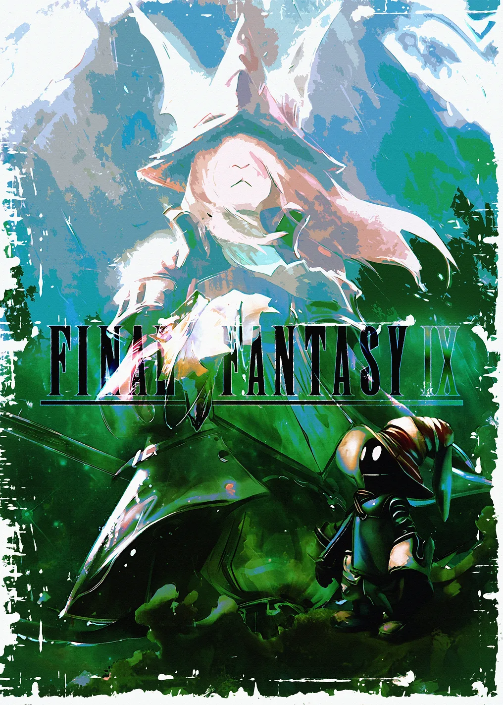 Final Fantasy IX Vivi and Garnet Artwork