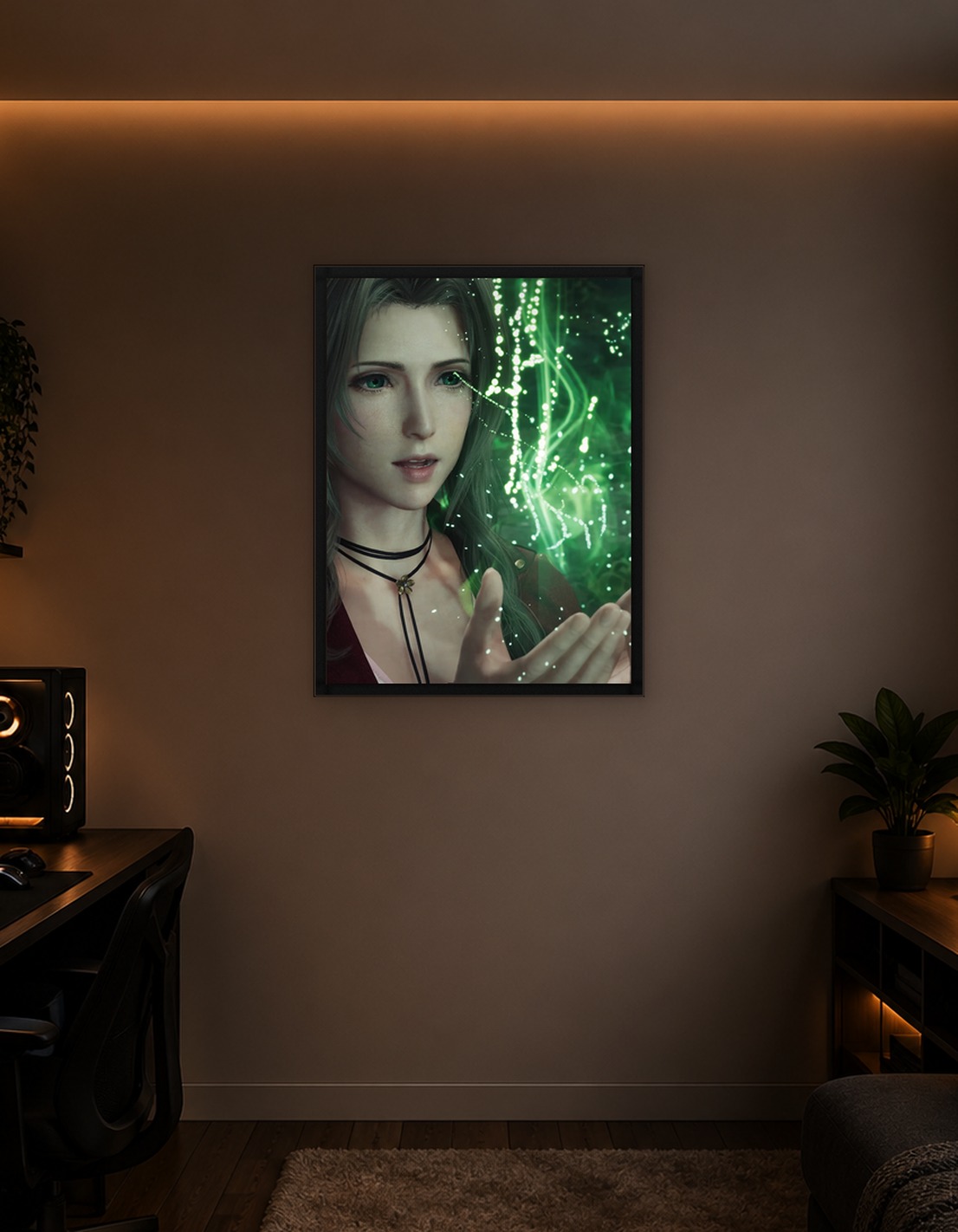 Final Fantasy VII Aerith Gainsborough with Green Magic