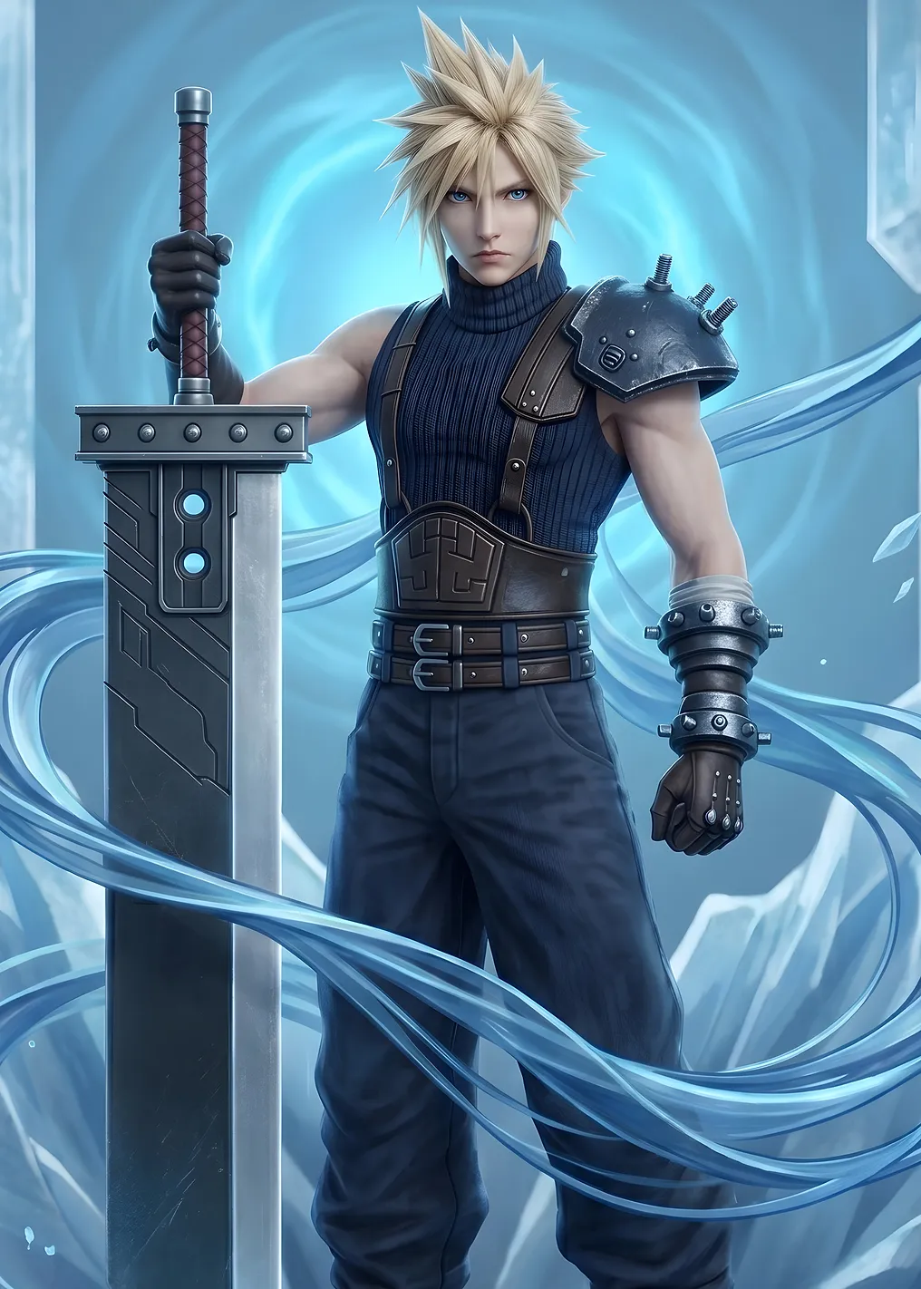 Final Fantasy VII Cloud Strife with Buster Sword - 10104736
