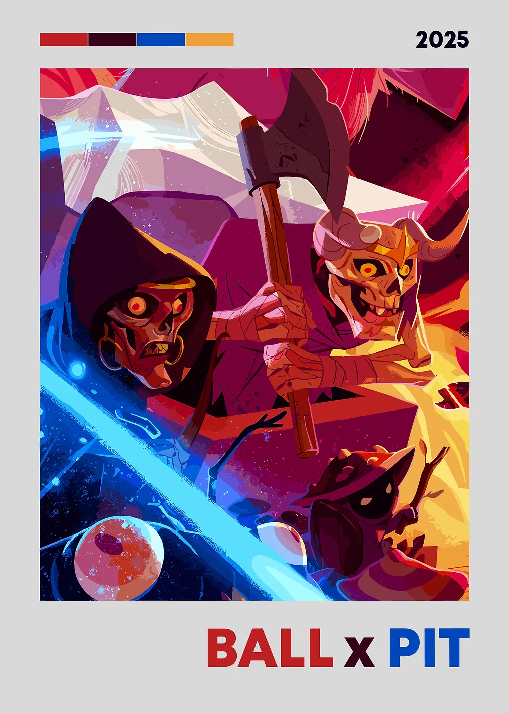 Fantasy Battle Scene with Skeletons