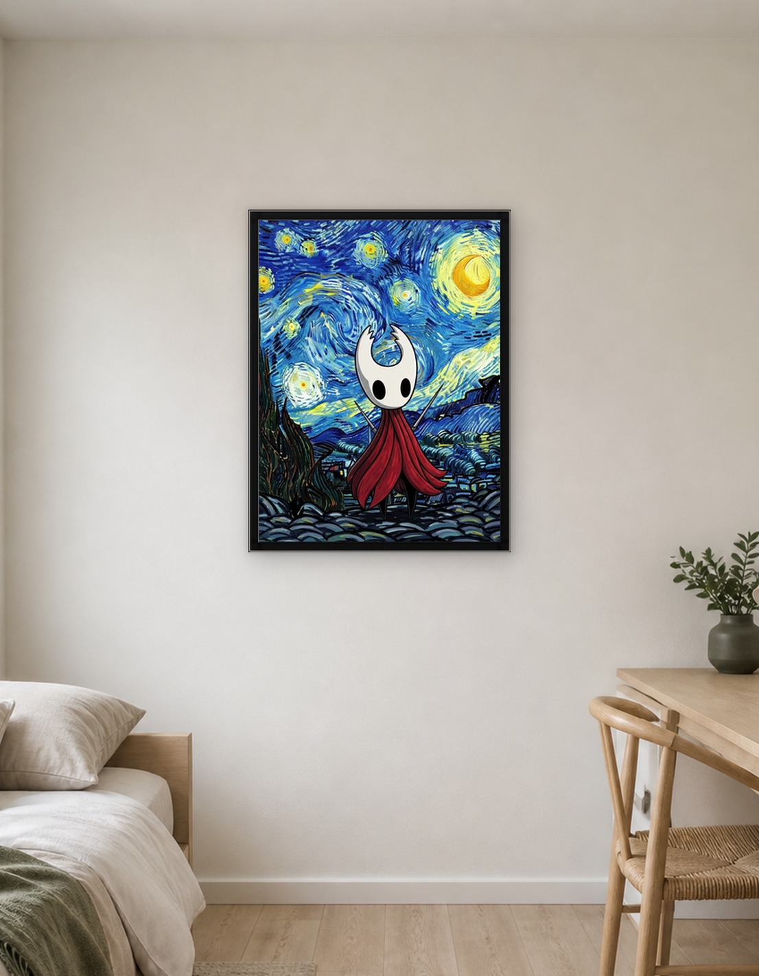 Hornet in Hollow Knight Starry Night