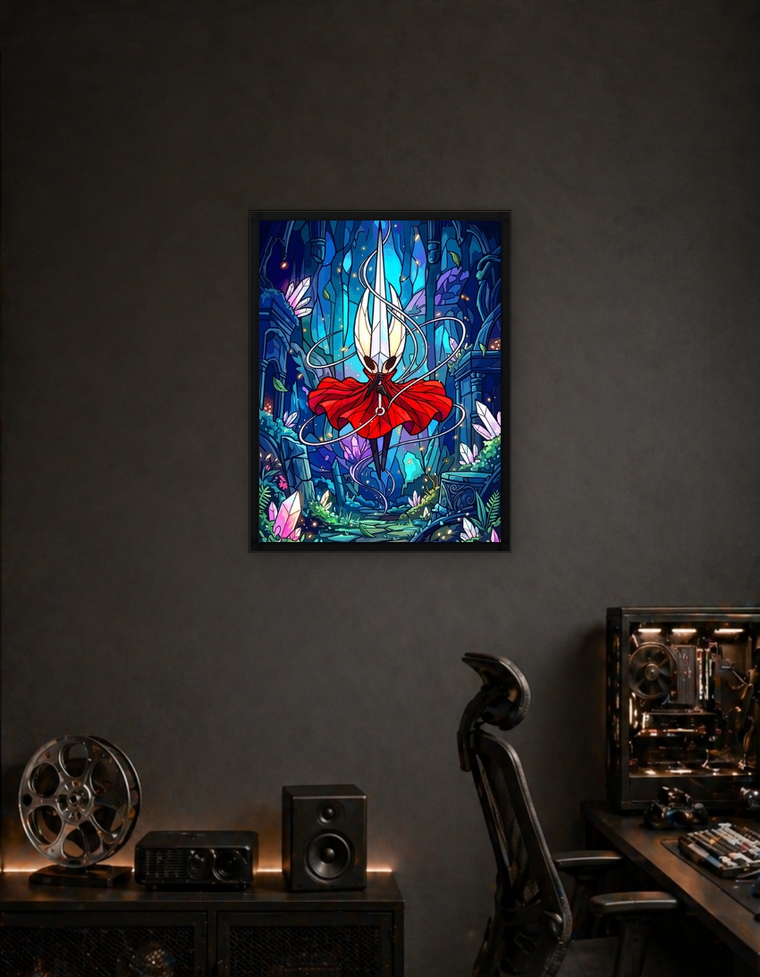 Hornet in a Stained Glass Style