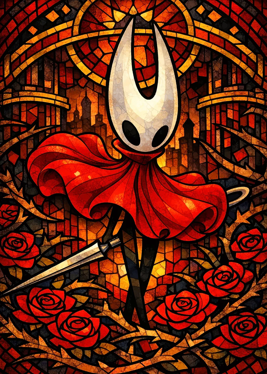 Hornet in Stained Glass Style - 9977768