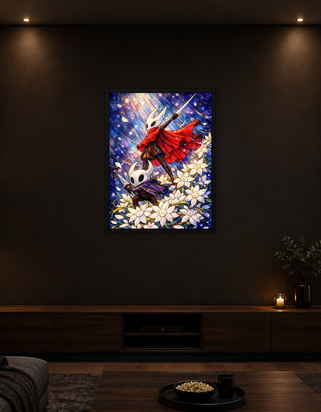 Hornet and Knight in Floral Setting