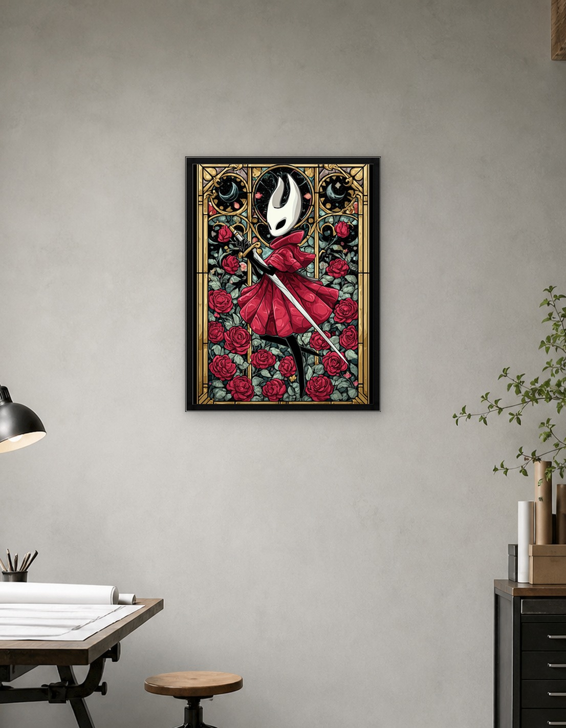 Hornet with Sword and Roses