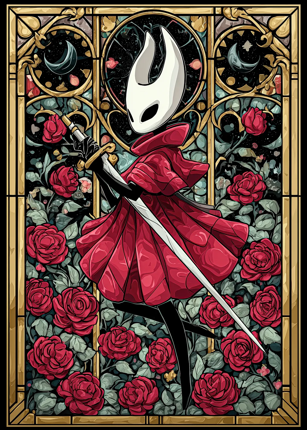 Hornet with Sword and Roses