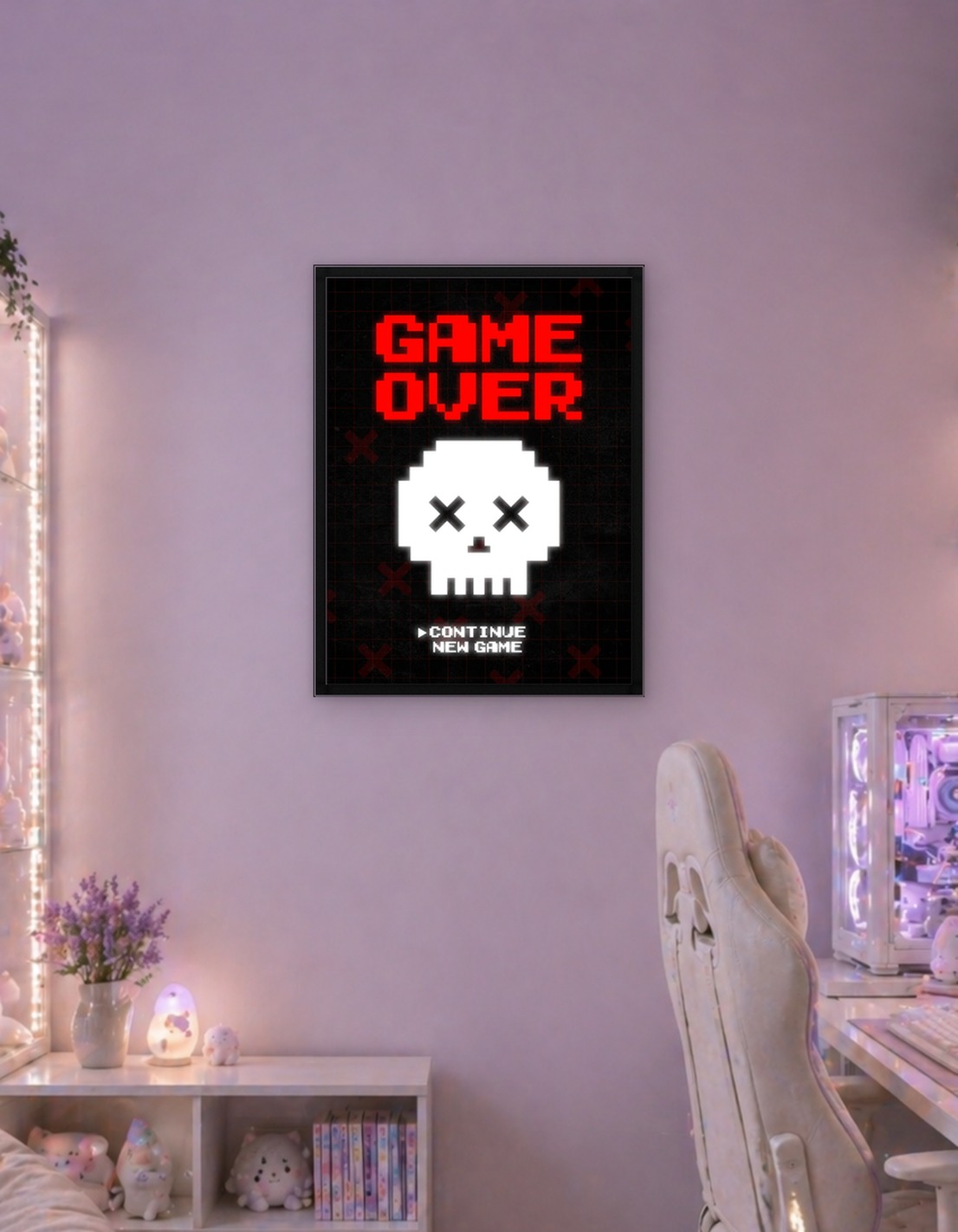 Game Over Skull Screen