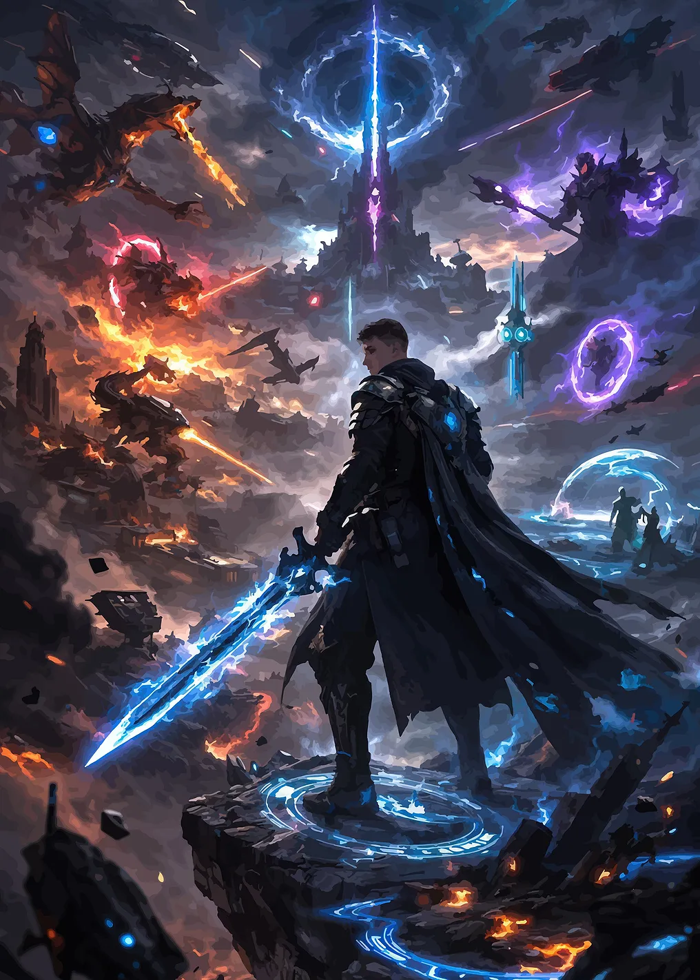 Epic Fantasy Battle Scene - 10049992