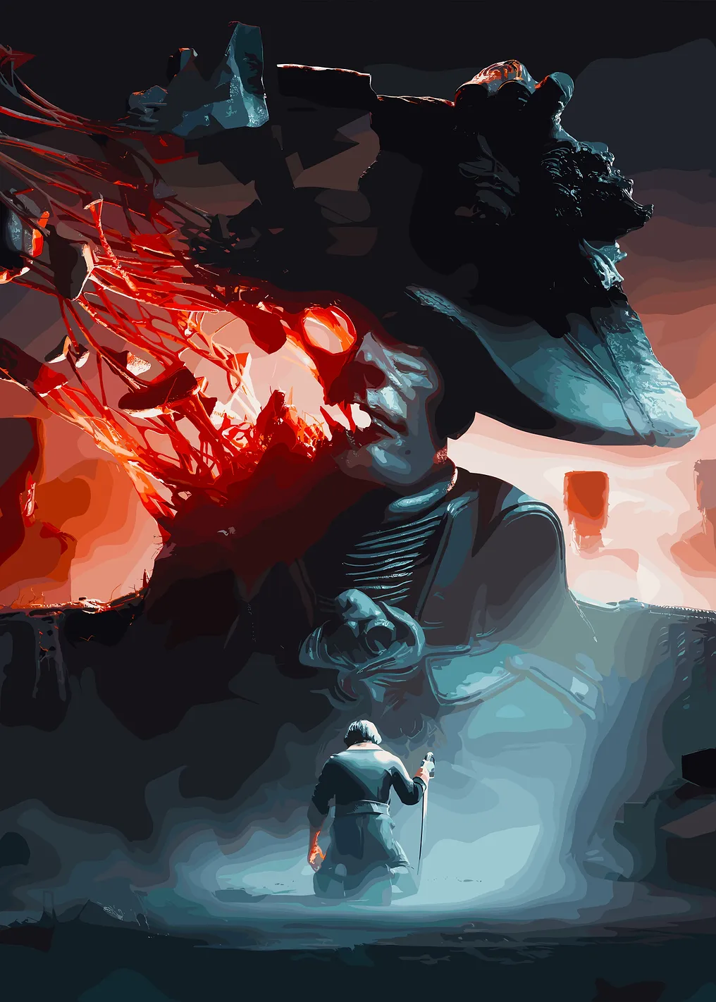 Epic Fantasy Battle Scene - 10061572