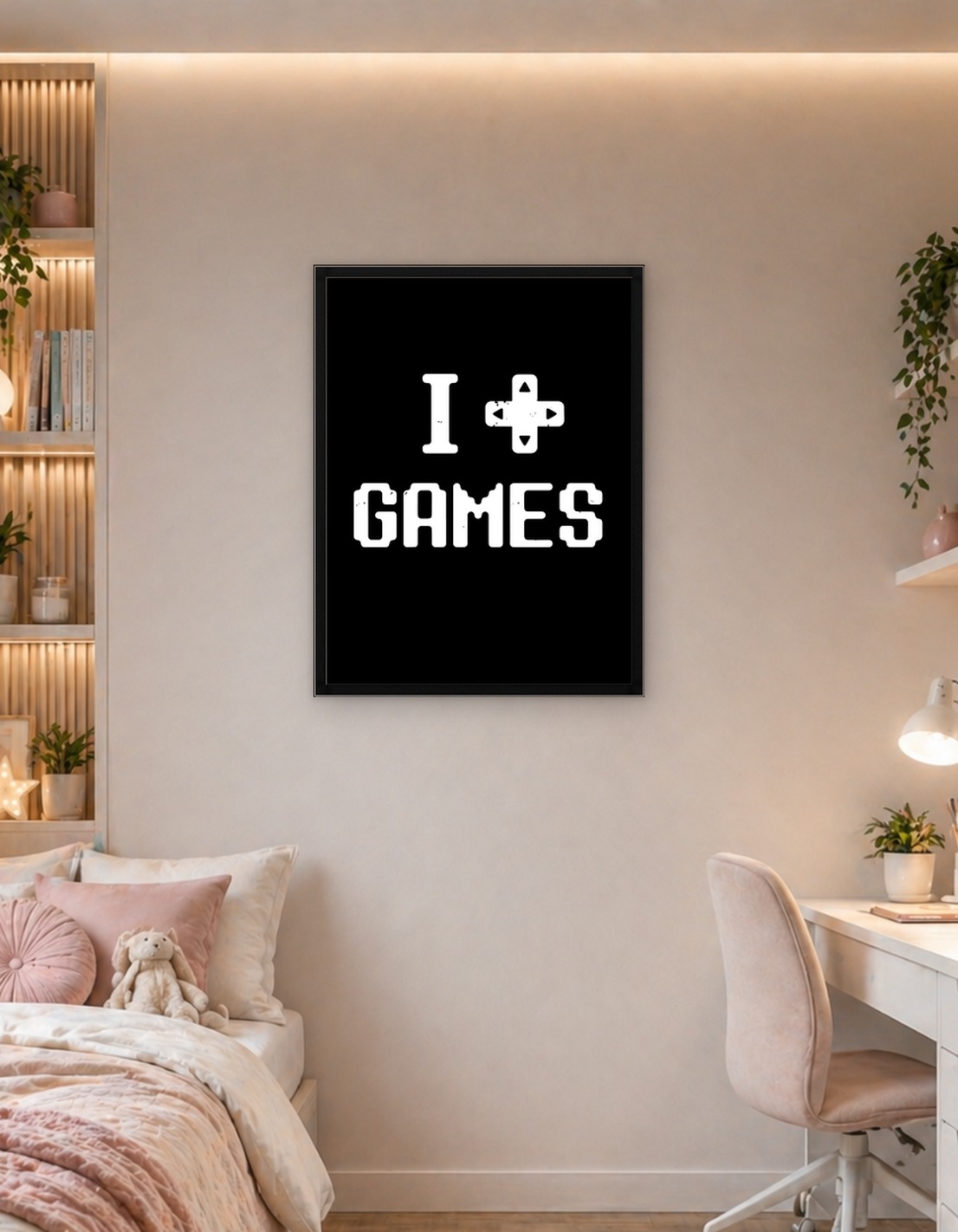 I Love Games Text Art