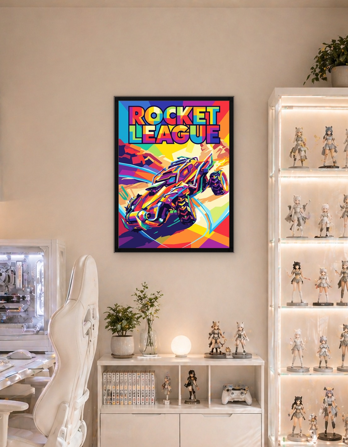Rocket League Car in Pop Art Style
